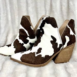 8.5 Cowhide Steve Madden Booties